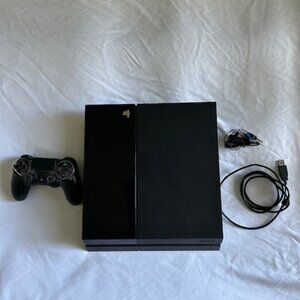 Sony PlayStation 4 500GB Jet Black Console CUH-1001A B01